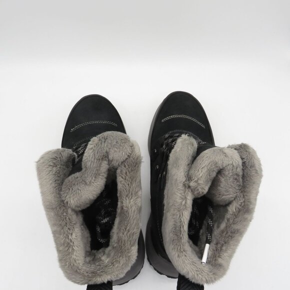 Jack Wolfskin Texapore Winter Boots Womens  6 Black Faux Fur Lined Waterproof NW - Picture 6 of 9